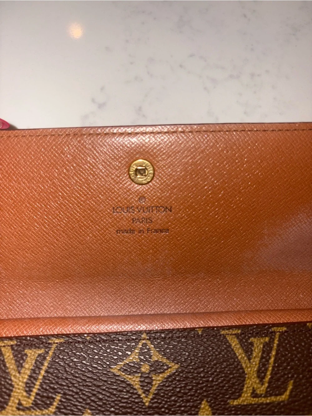 Authentic vintage Louis Vuitton Monogram Continental Wallet - Brown